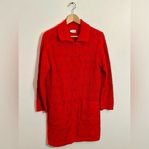 Vintage Red Cardigan